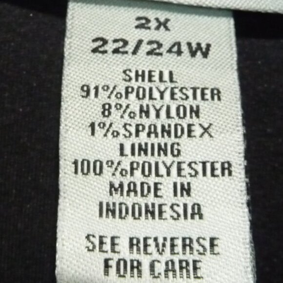 CATHERINES SIZE 2X ROYAL BLUE LACE TOP - Picture 10 of 11